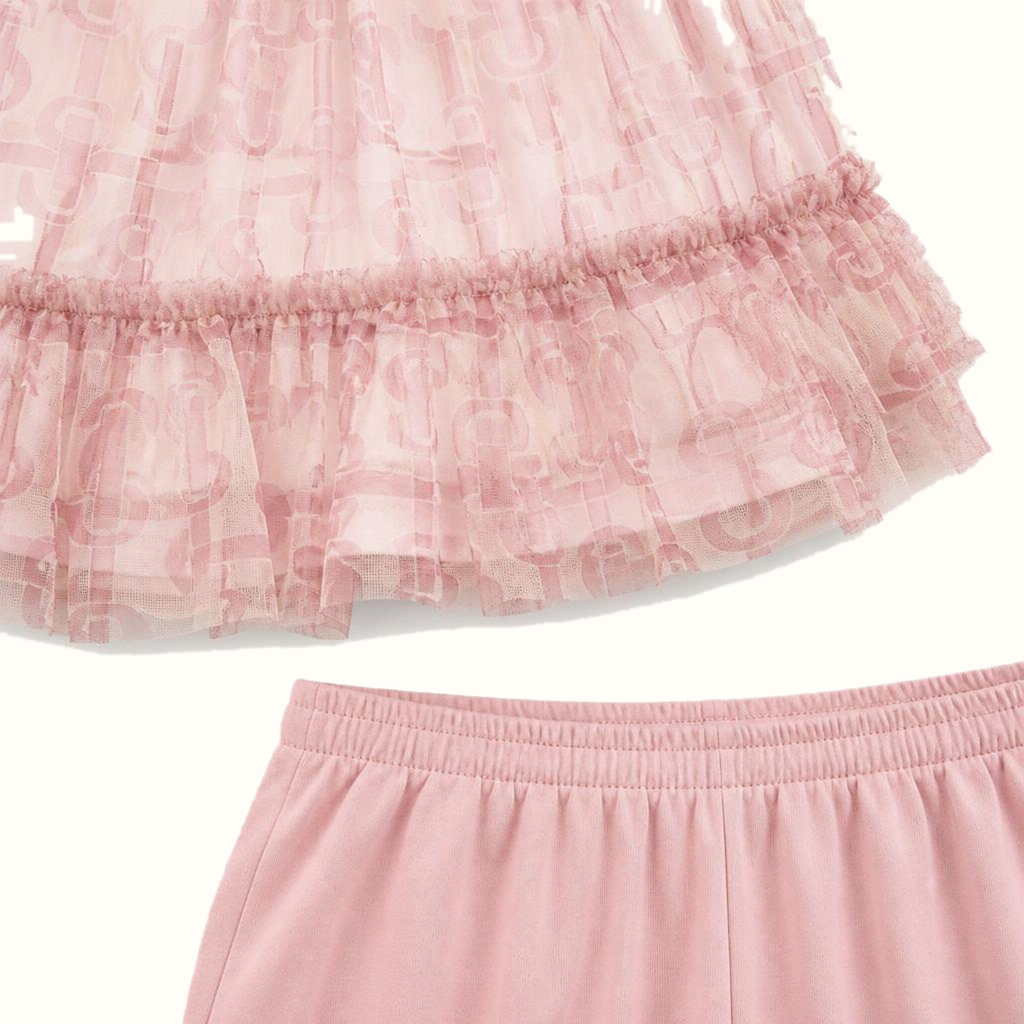 Girls' Striped Tulle Dress — 23N1351