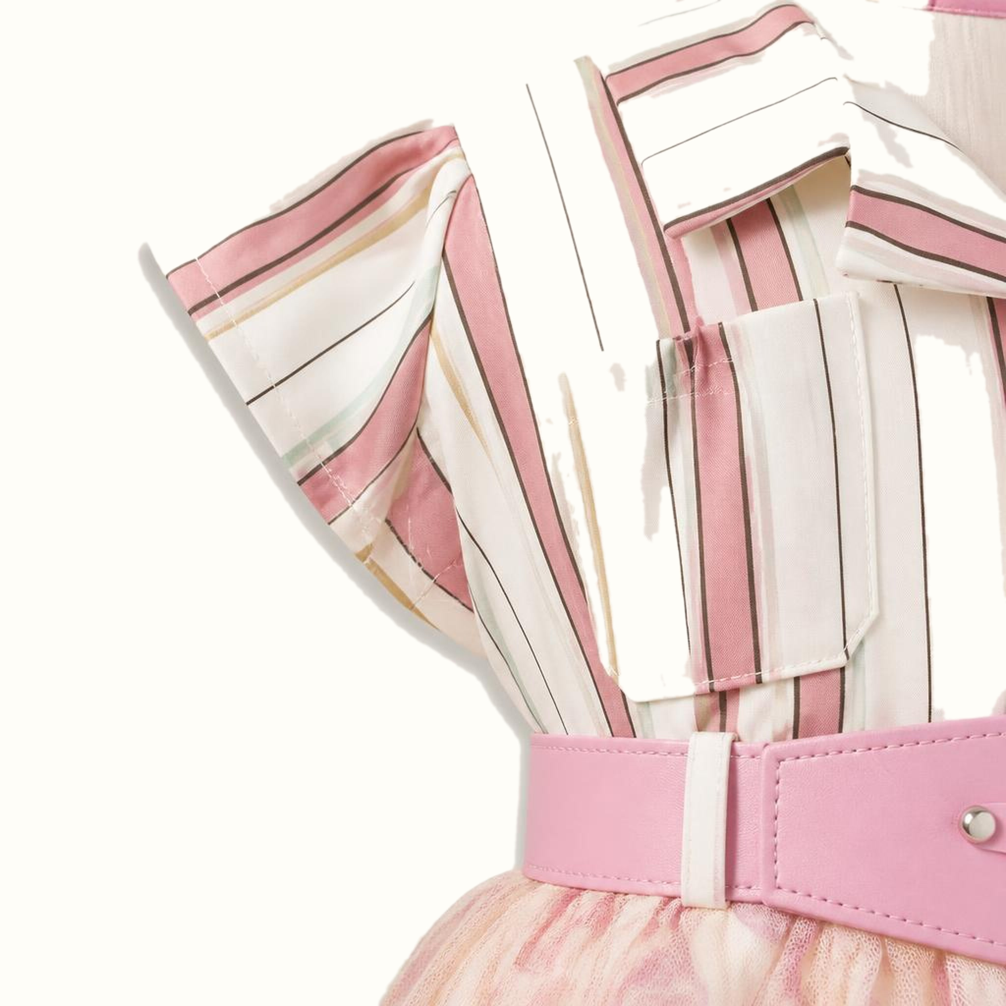 Girls' Striped Tulle Dress — 23N1351