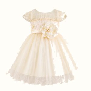 Girls' Floral Tulle Dress — M-110