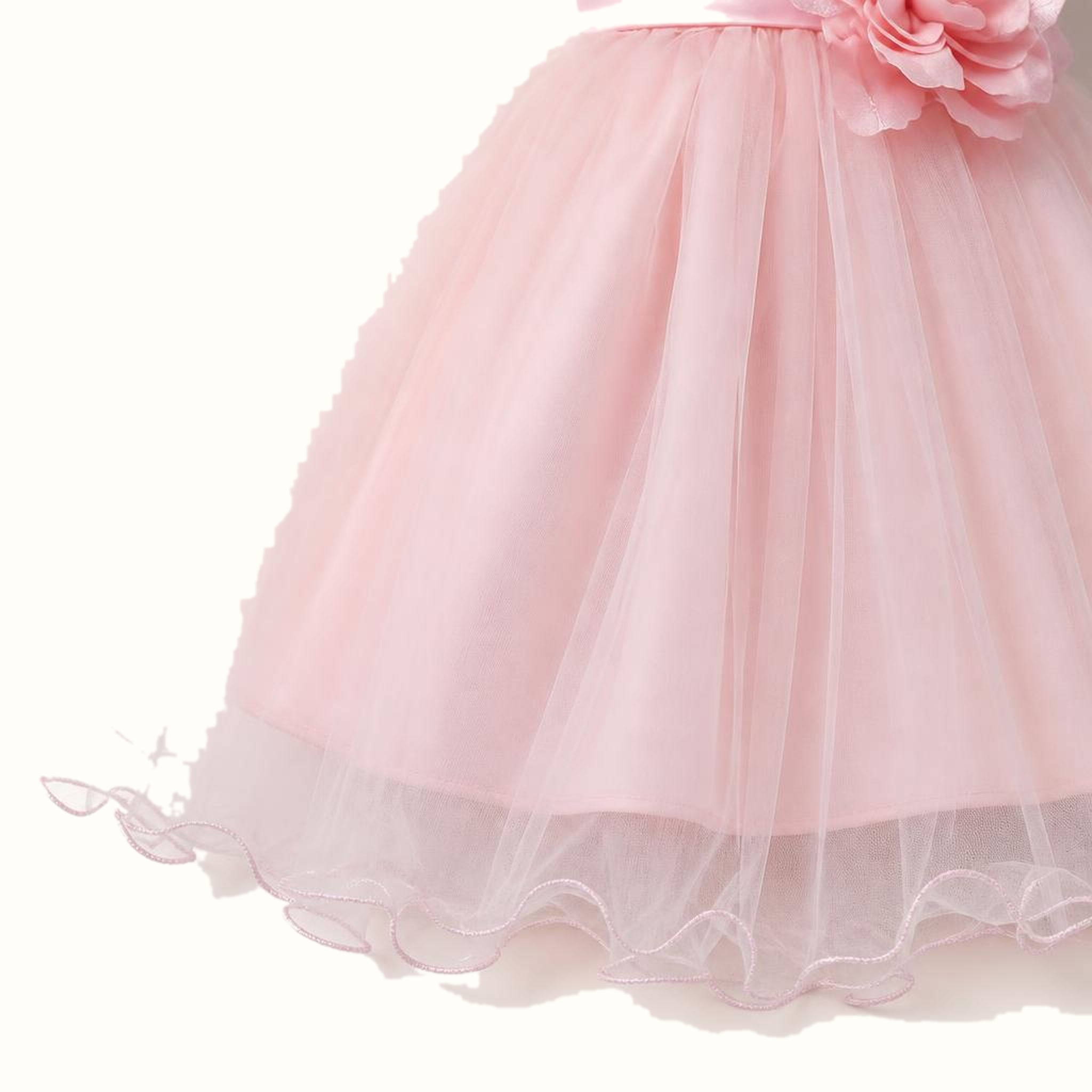 Girls' Floral Tulle Dress — M-110