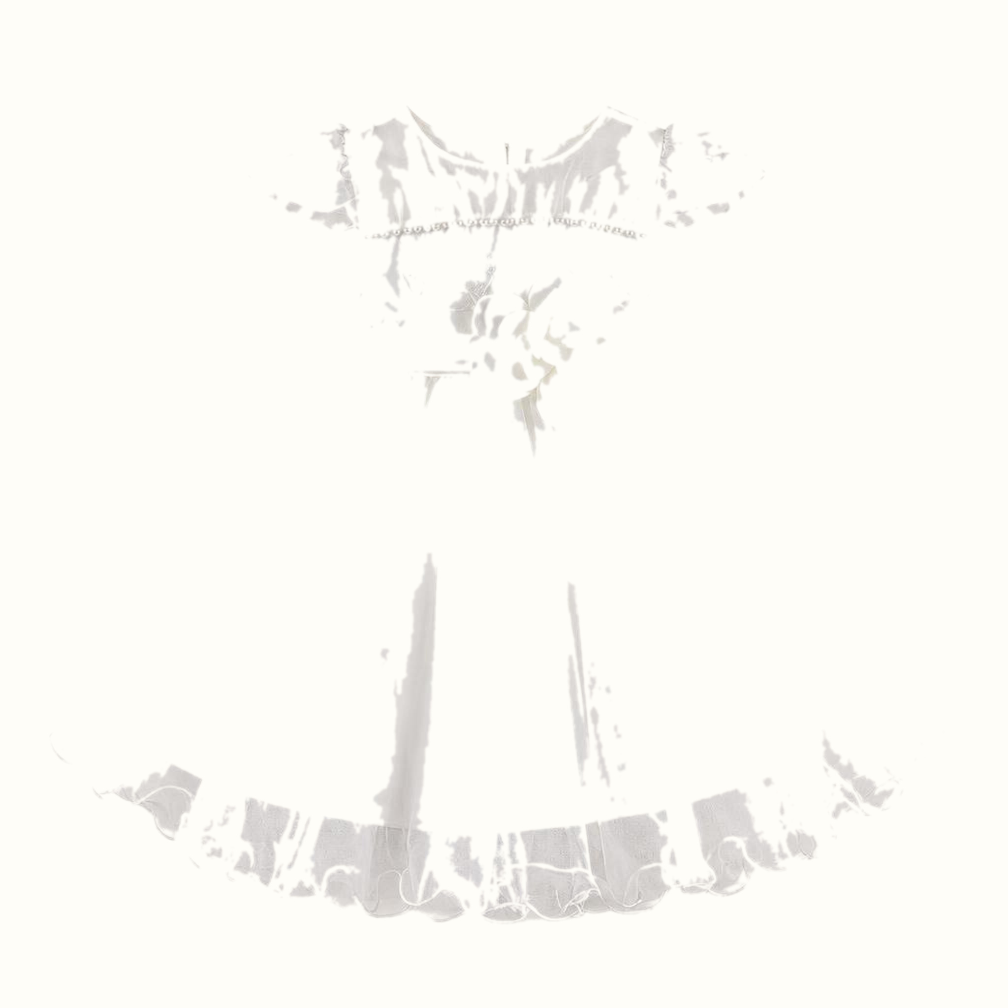 Girls' Floral Tulle Dress — M-110