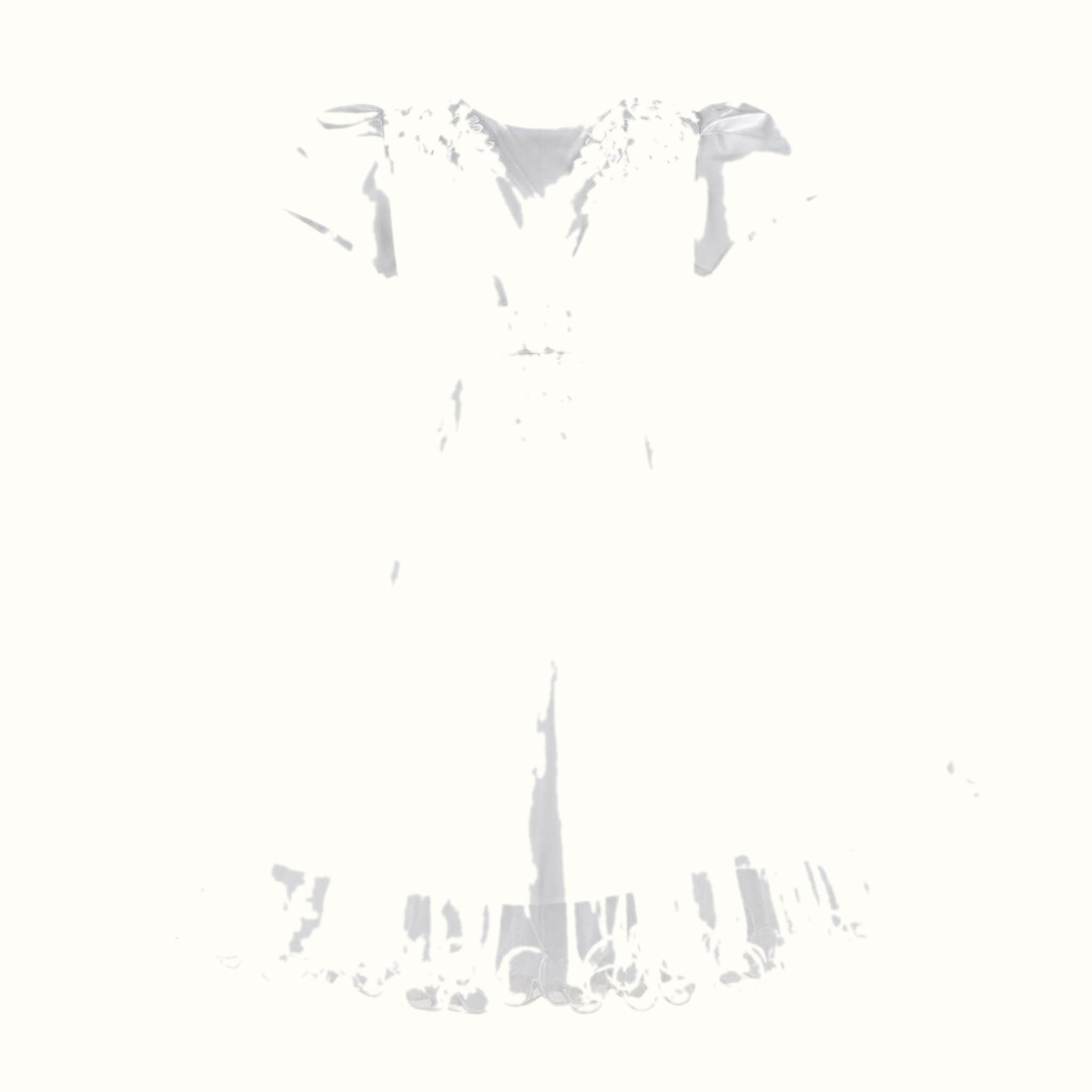 Girls' Floral Lace-Trim Tulle Dress — M-111