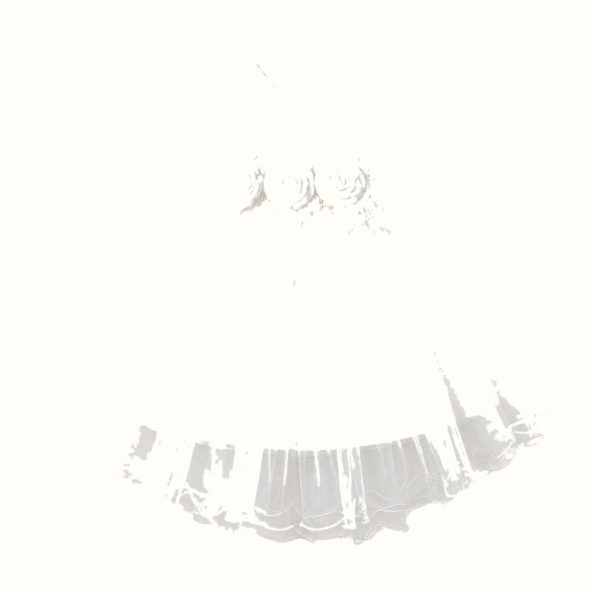 Girls' Floral Tulle Dress — M-112