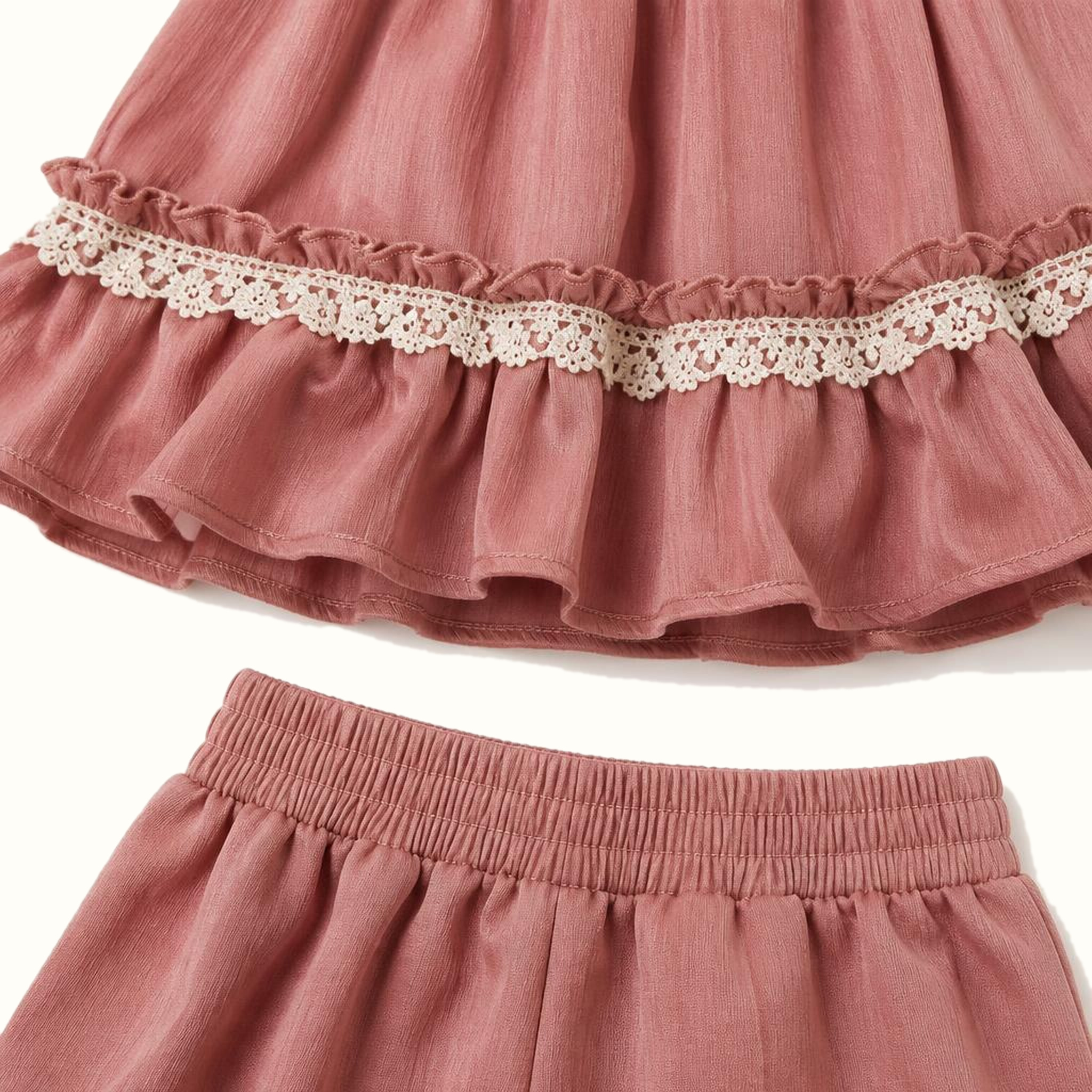 Girls' Lace-Trim Jacket & Dress & Leggings Set - ZAH-1280