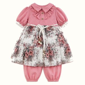 Girls' Floral Ruffle Dress - ZAH-1292