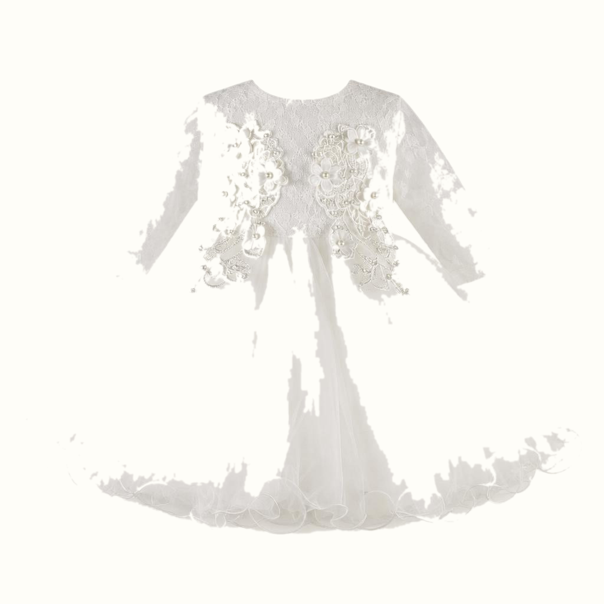 Children's Lace Flower Dress - ZAH-1298