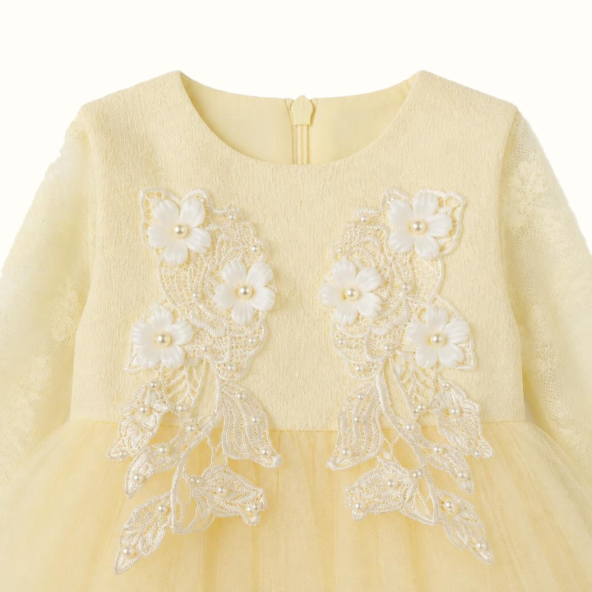Children's Lace Flower Dress - ZAH-1298