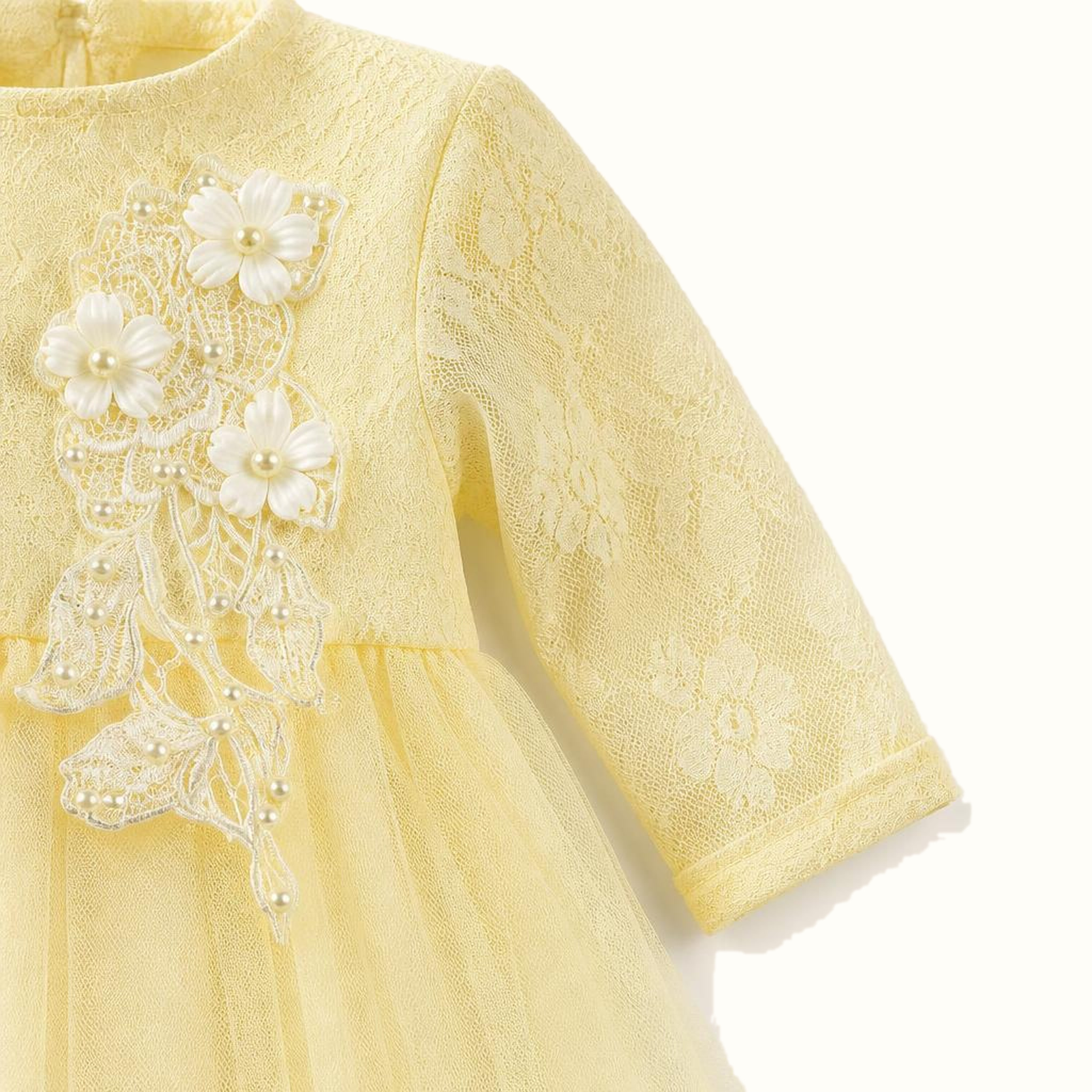 Children's Lace Flower Dress - ZAH-1298
