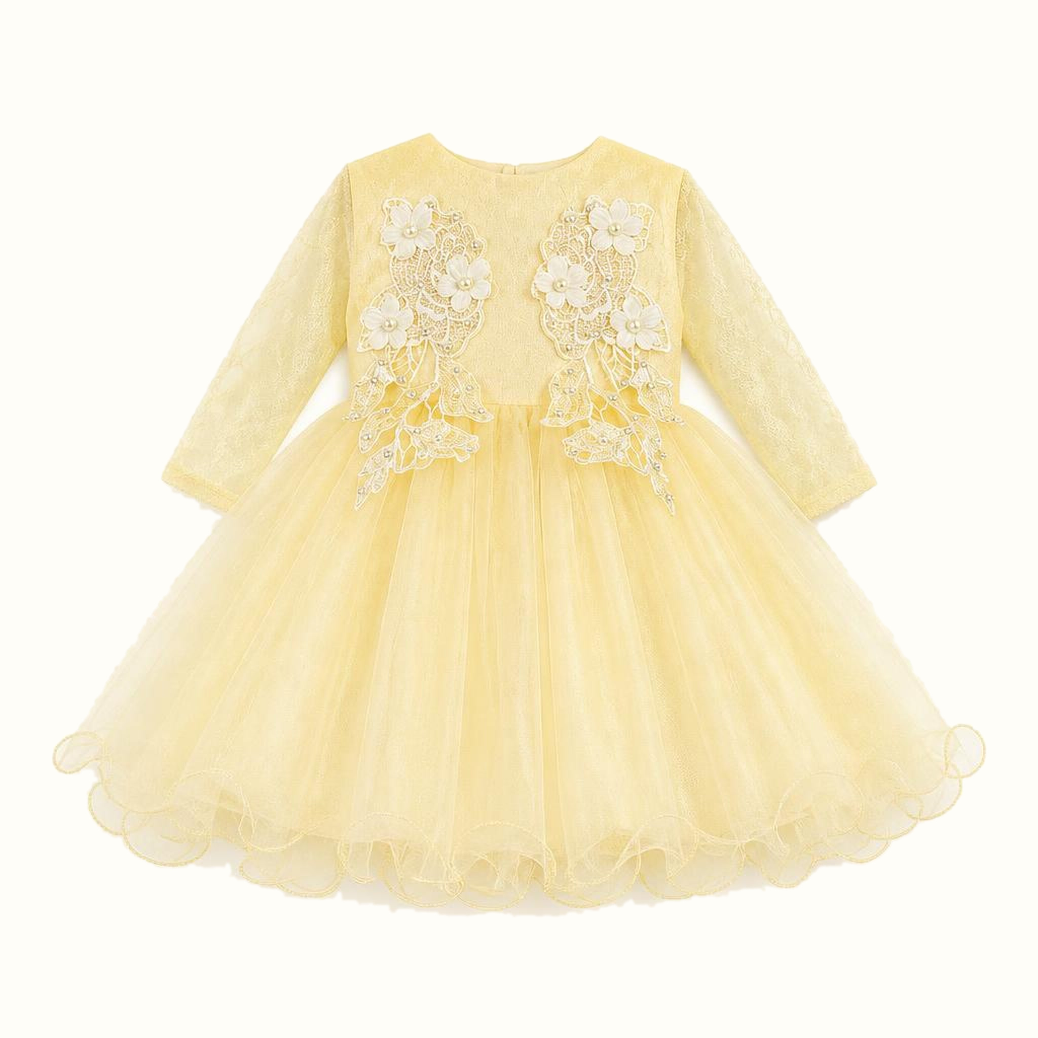 Children's Lace Flower Dress - ZAH-1298