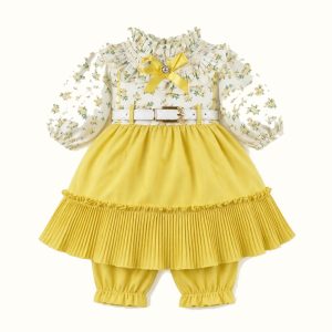 Girls' Floral Bow-Detail Dress - ZAH-1312