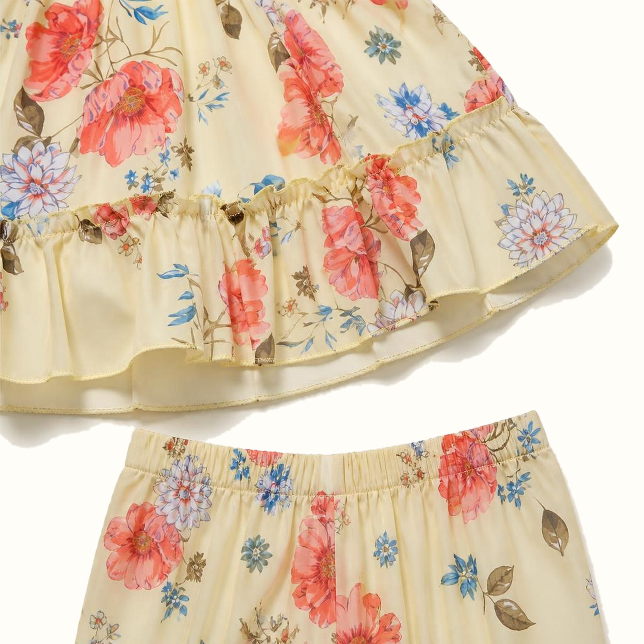 Girls' Floral Ruffle Dress - ZAH-1313