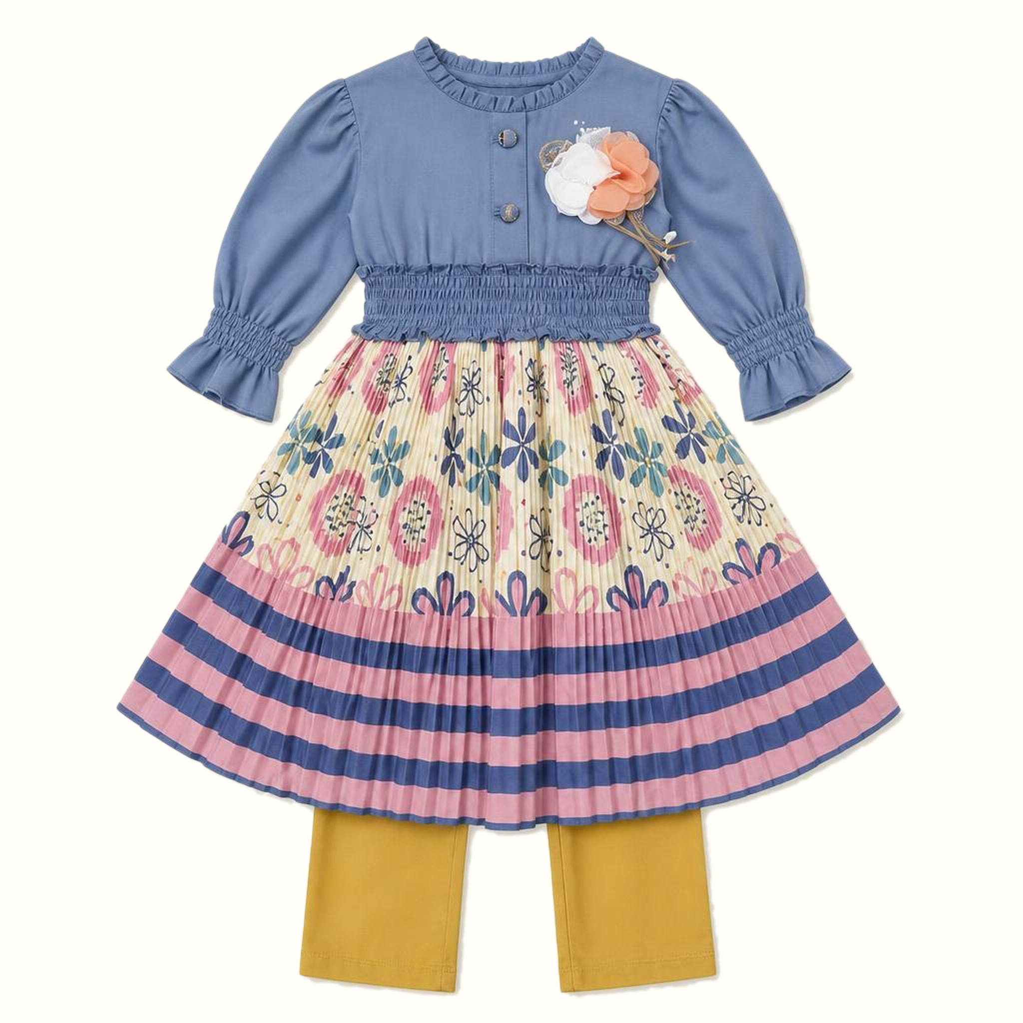 Girls' Floral Dress - ZAH-1327