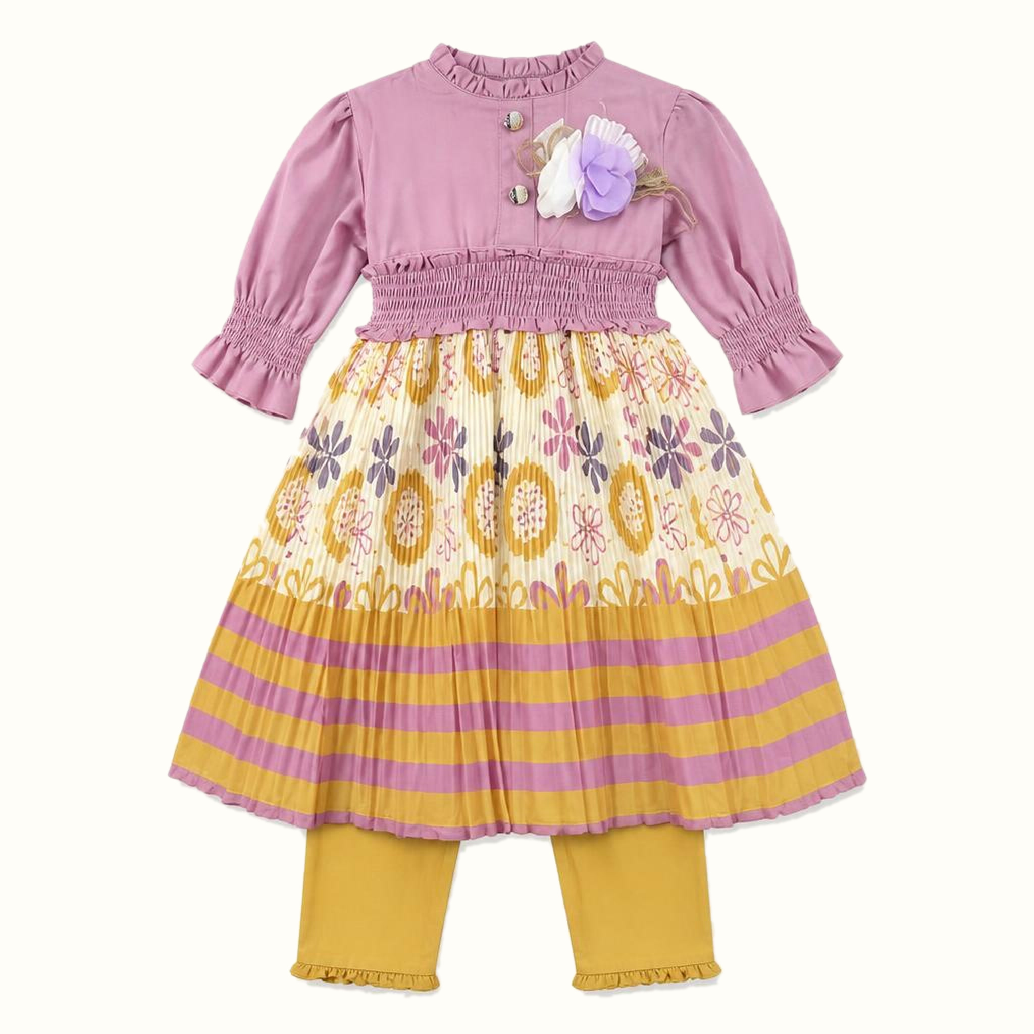 Girls' Floral Dress - ZAH-1327