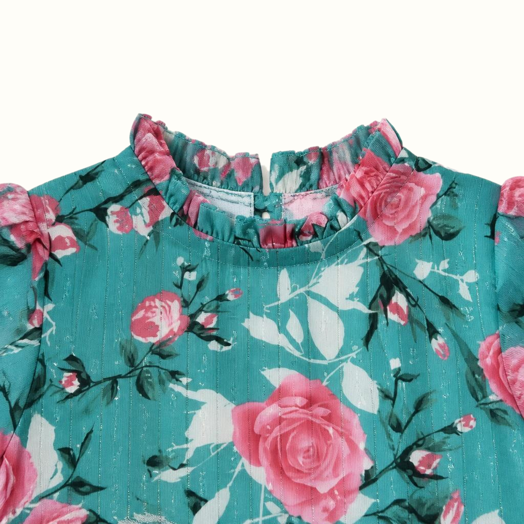 Girls' Floral Ruffle Dress - ZAH-1330