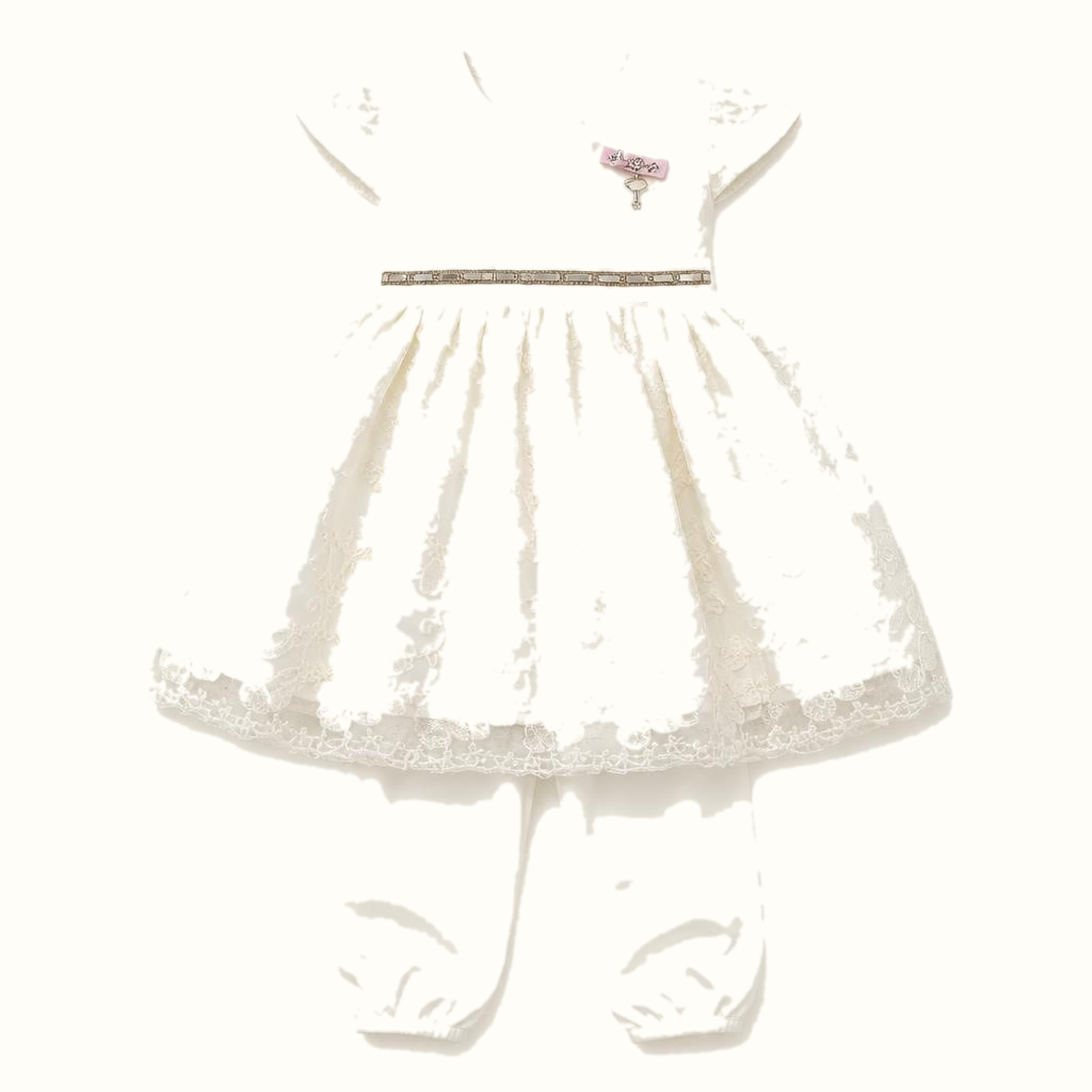 Girls' Lace-Trim Dress - ZAH-1336