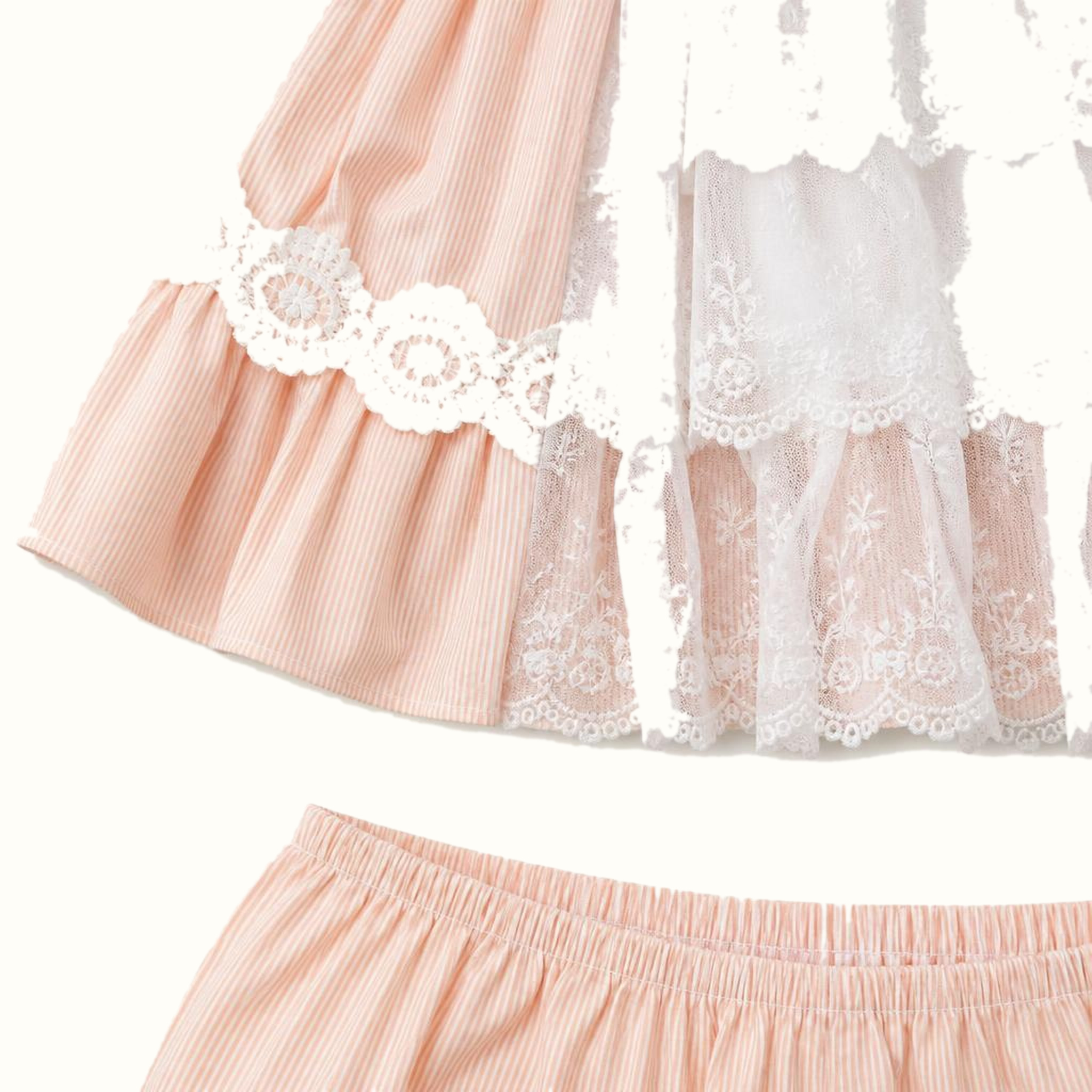 Girls' Lace-Trim Dress - ZAH-1340