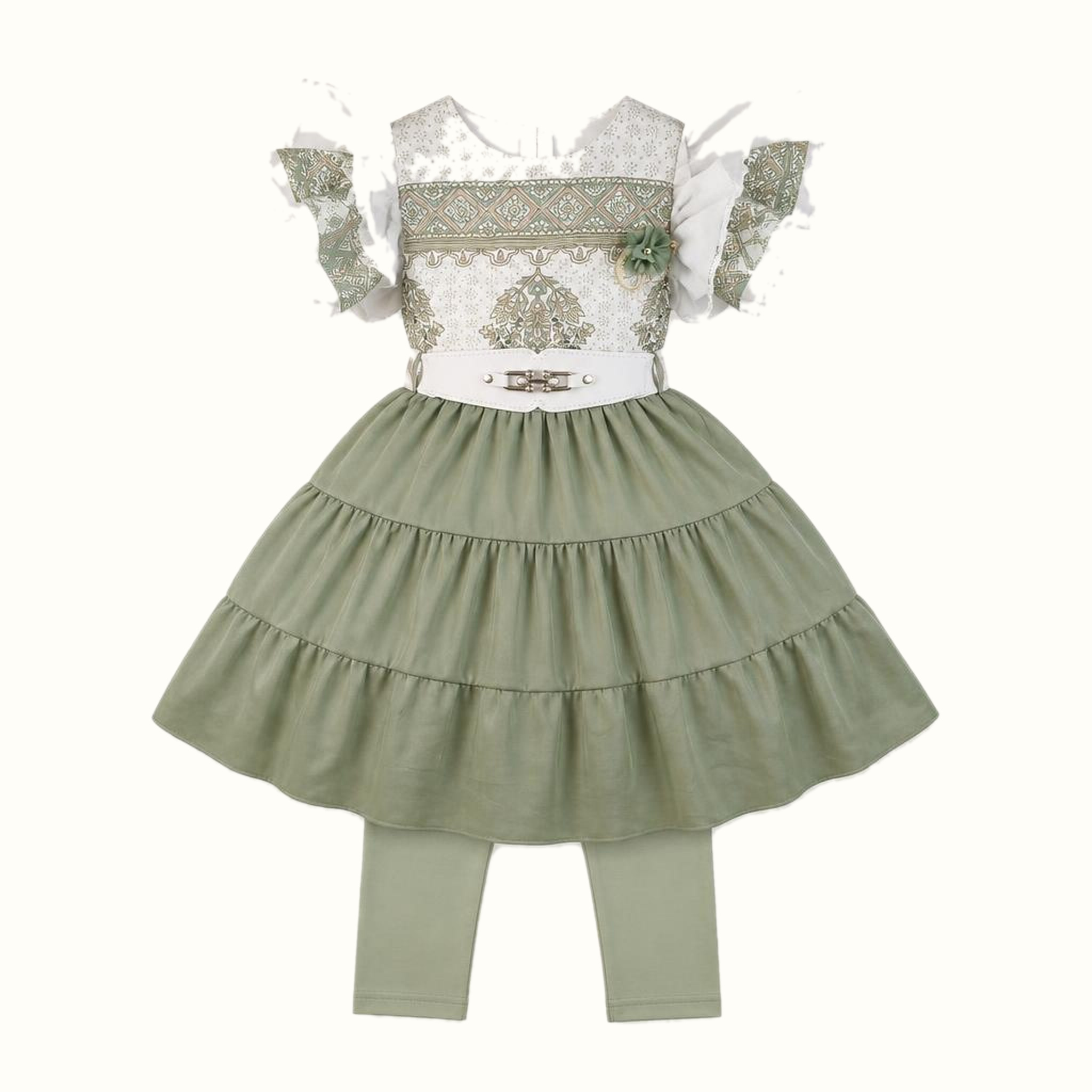 Girls' Ruffle Dress - ZAH-1359B