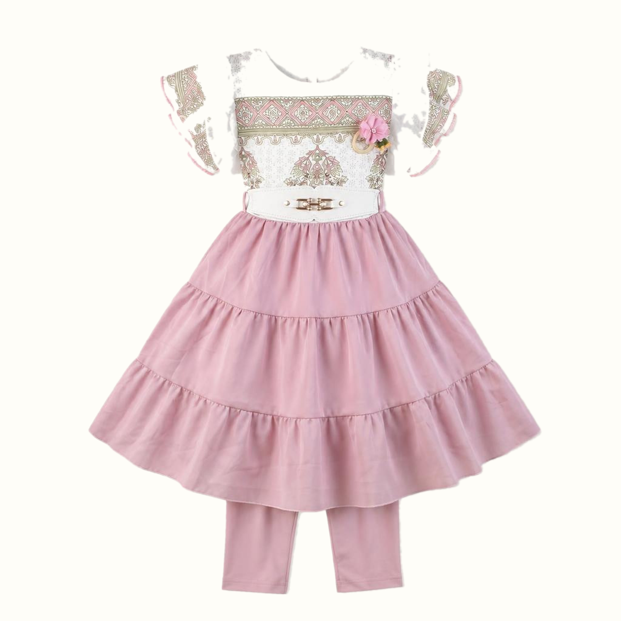 Girls' Ruffle Dress - ZAH-1359B