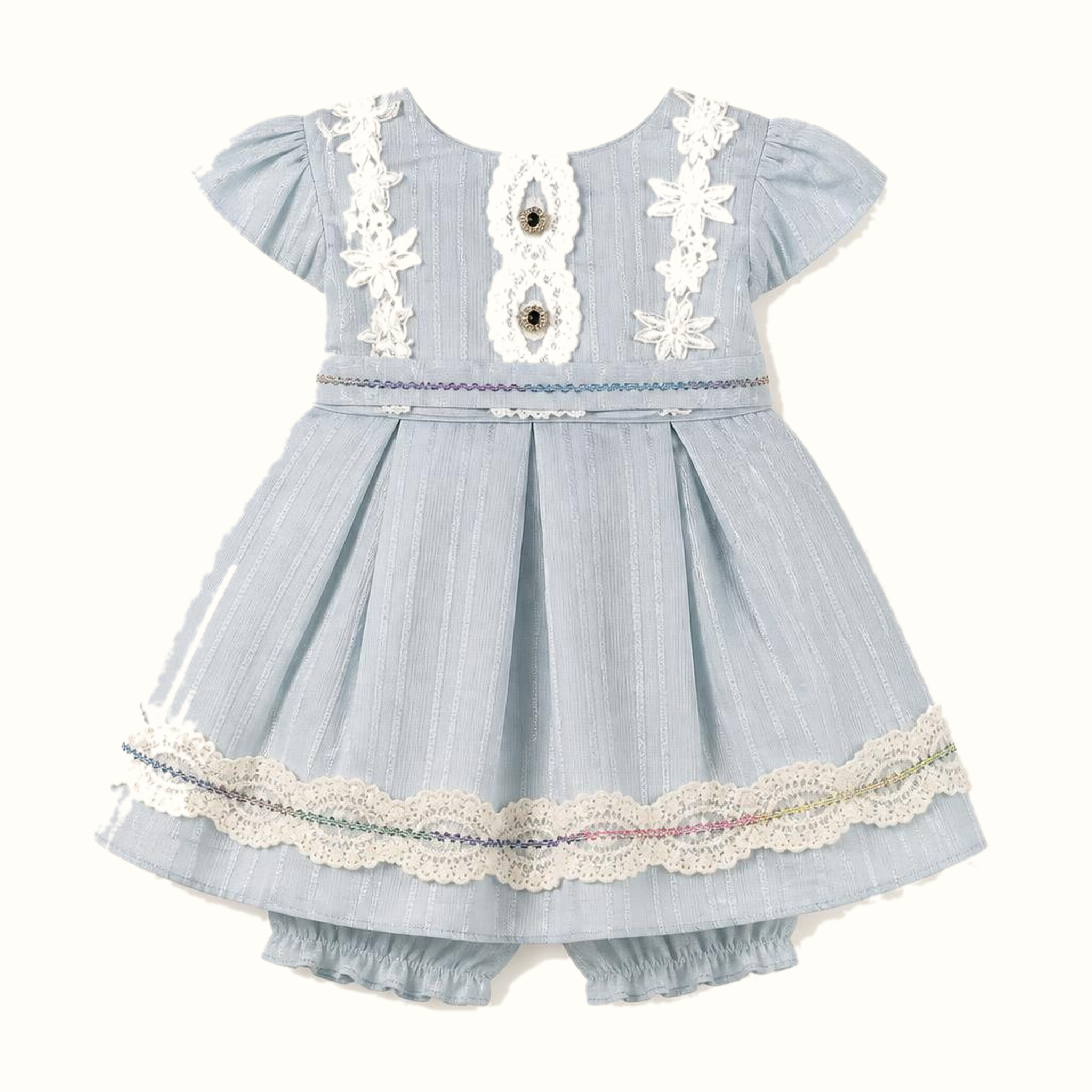 Girls' Lace-Trim Dress - ZAH-1362