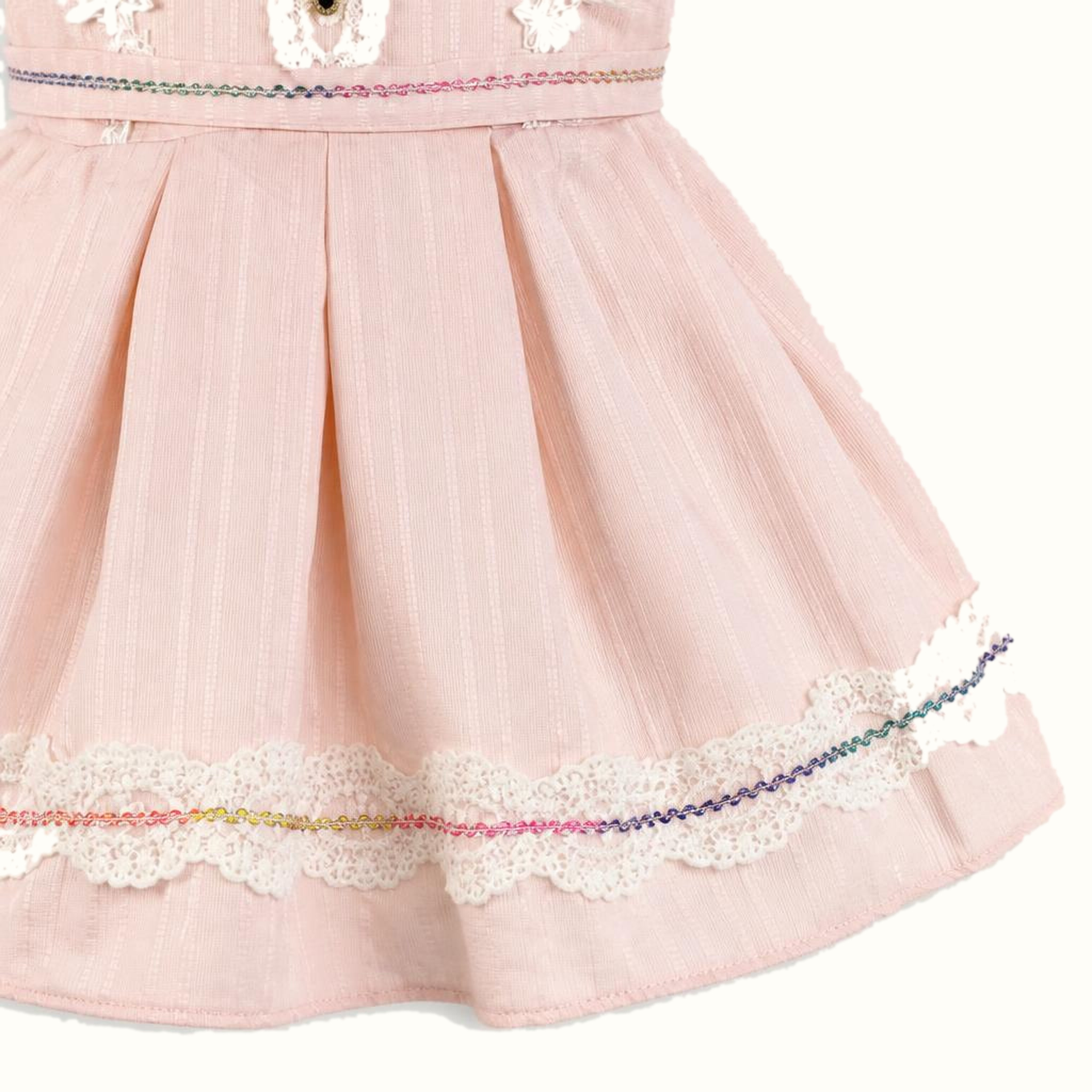 Girls' Lace-Trim Dress - ZAH-1362