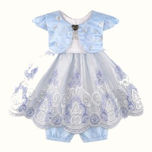 Girls' Embroidered Jacket & Dress - ZAH-1368