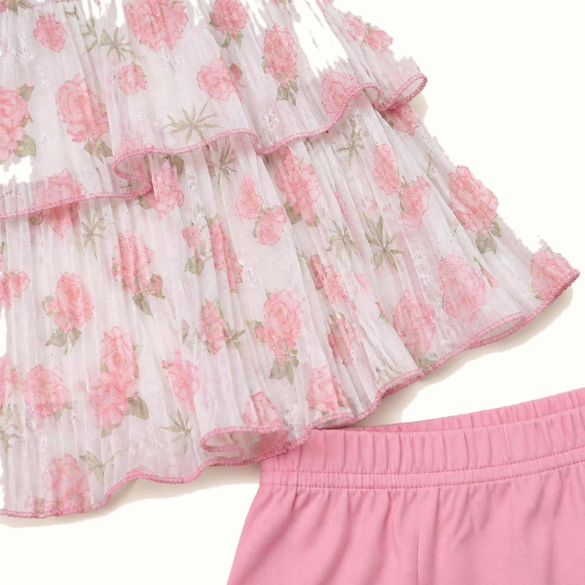 Girls' Floral Bow-Detail Jacket & Dress - ZAH-1377