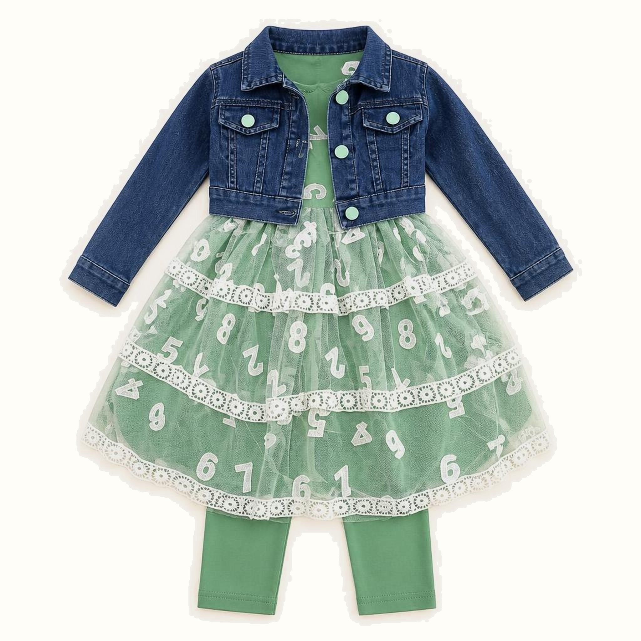 Fashion Children's Dress Set - ZAH-1426