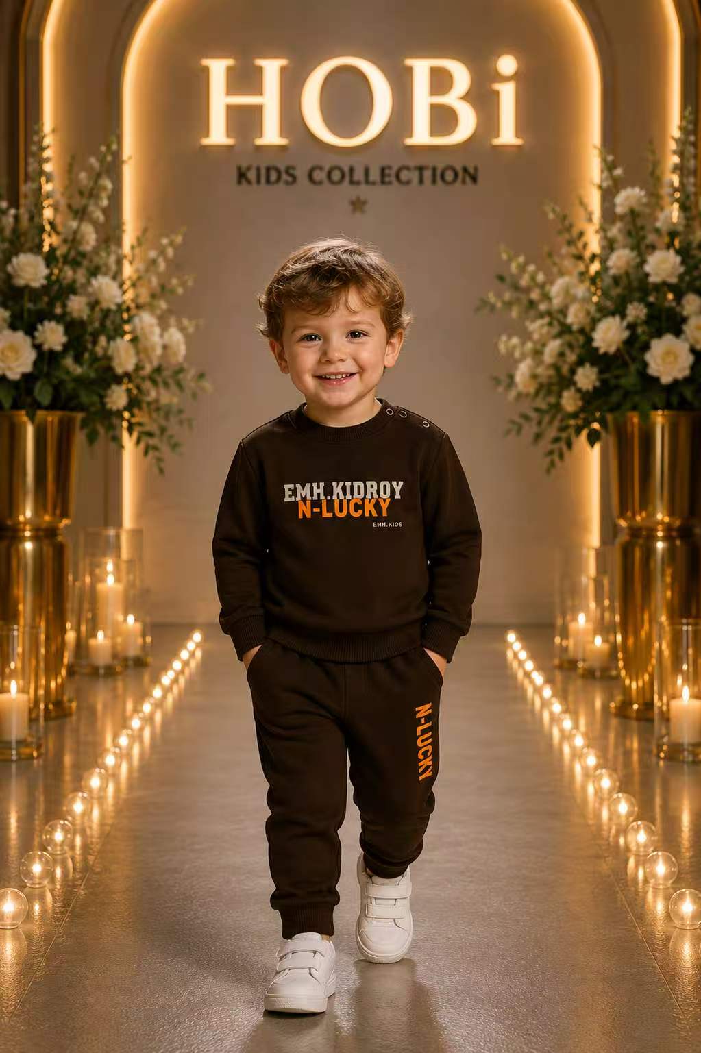 Boys' Black Explorer Sweatshirt & Jogger Set