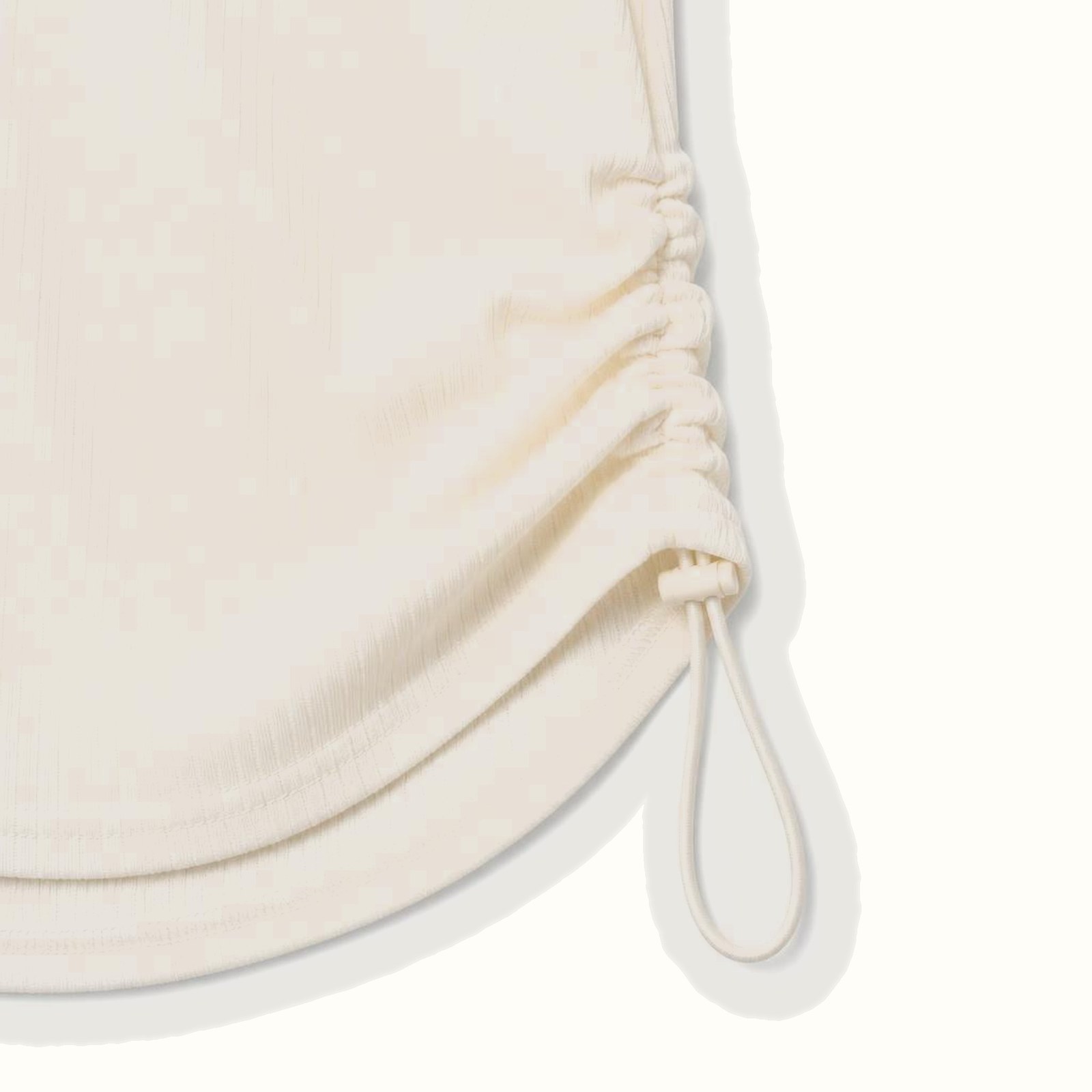 Girls' Cream Ribbed Star Applique Two-Piece Set - 25425
