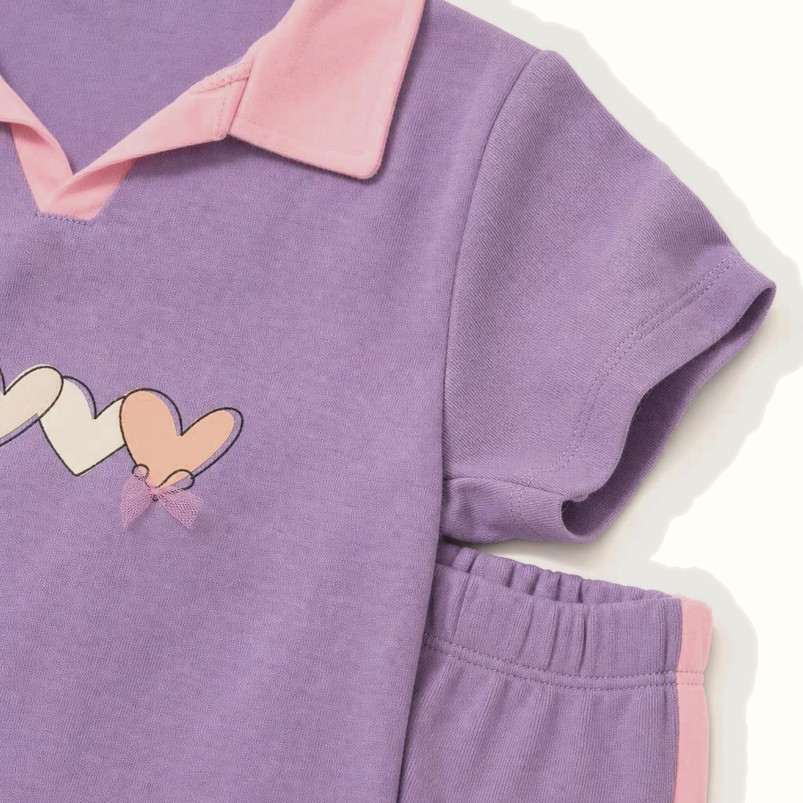 Children's Pink Short Sleeve Set - 1096