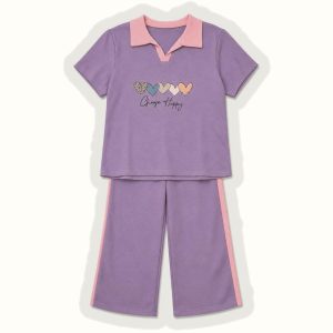 Children's Pink Short Sleeve Set - 1096