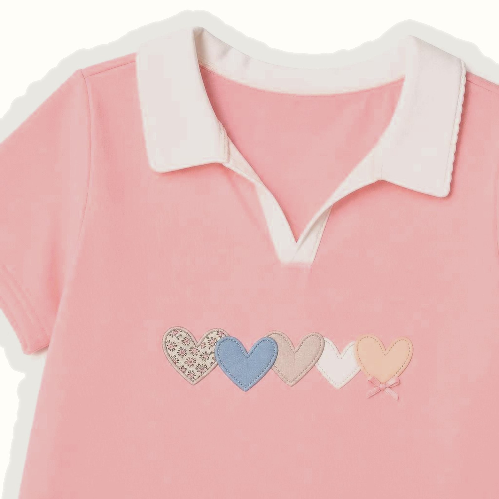Children's Pink Short Sleeve Set - 1096