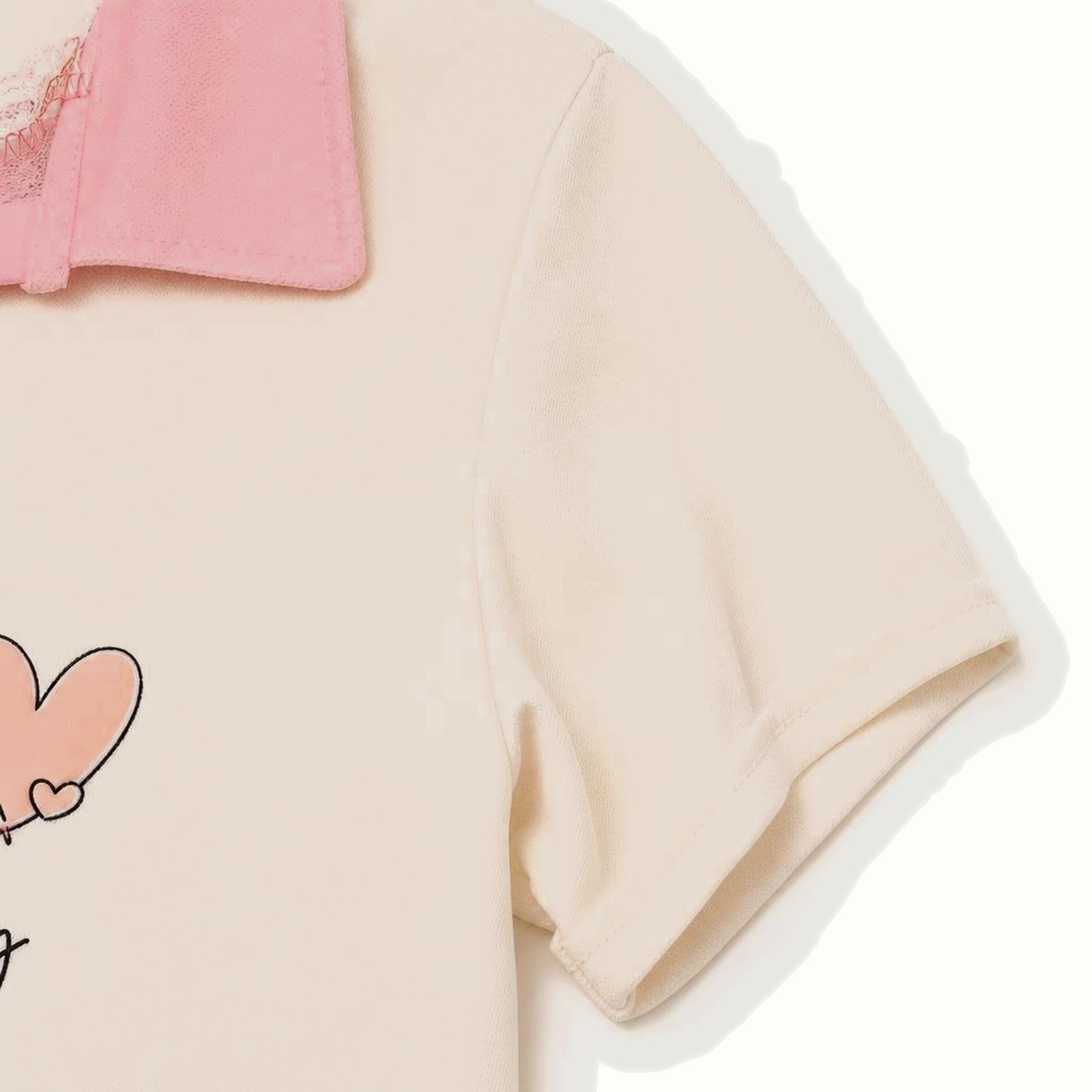 Children's Pink Short Sleeve Set - 1096