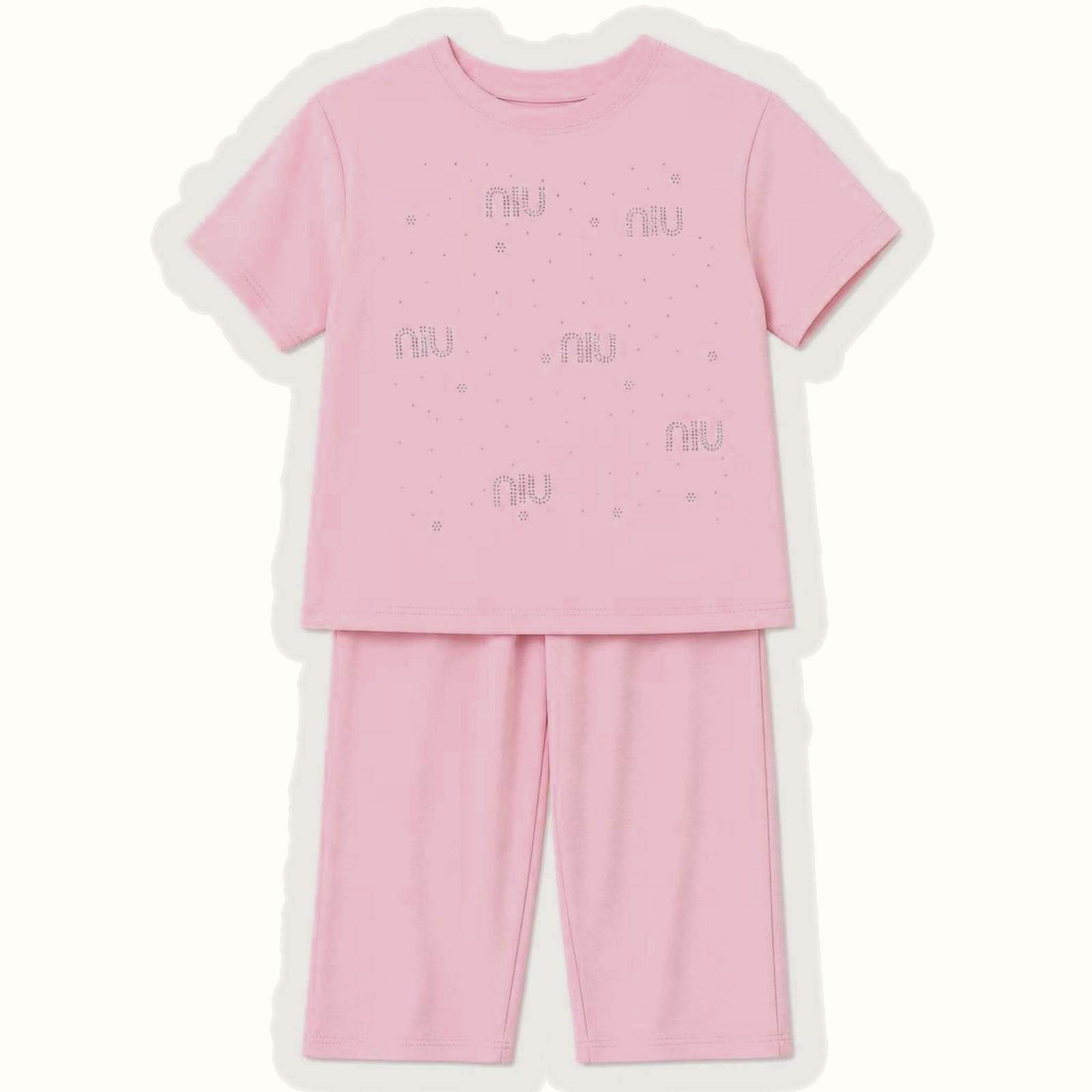 Children's Pink Short Sleeve Set - BX-1156