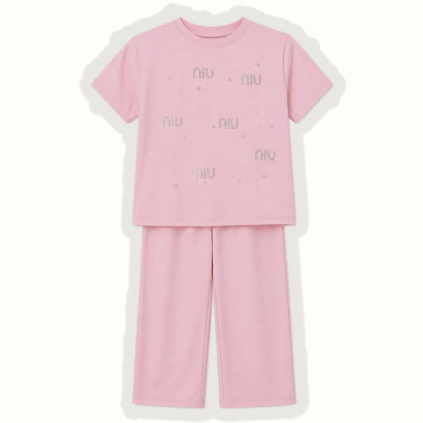 Children's Pink Short Sleeve Set - BX-1156