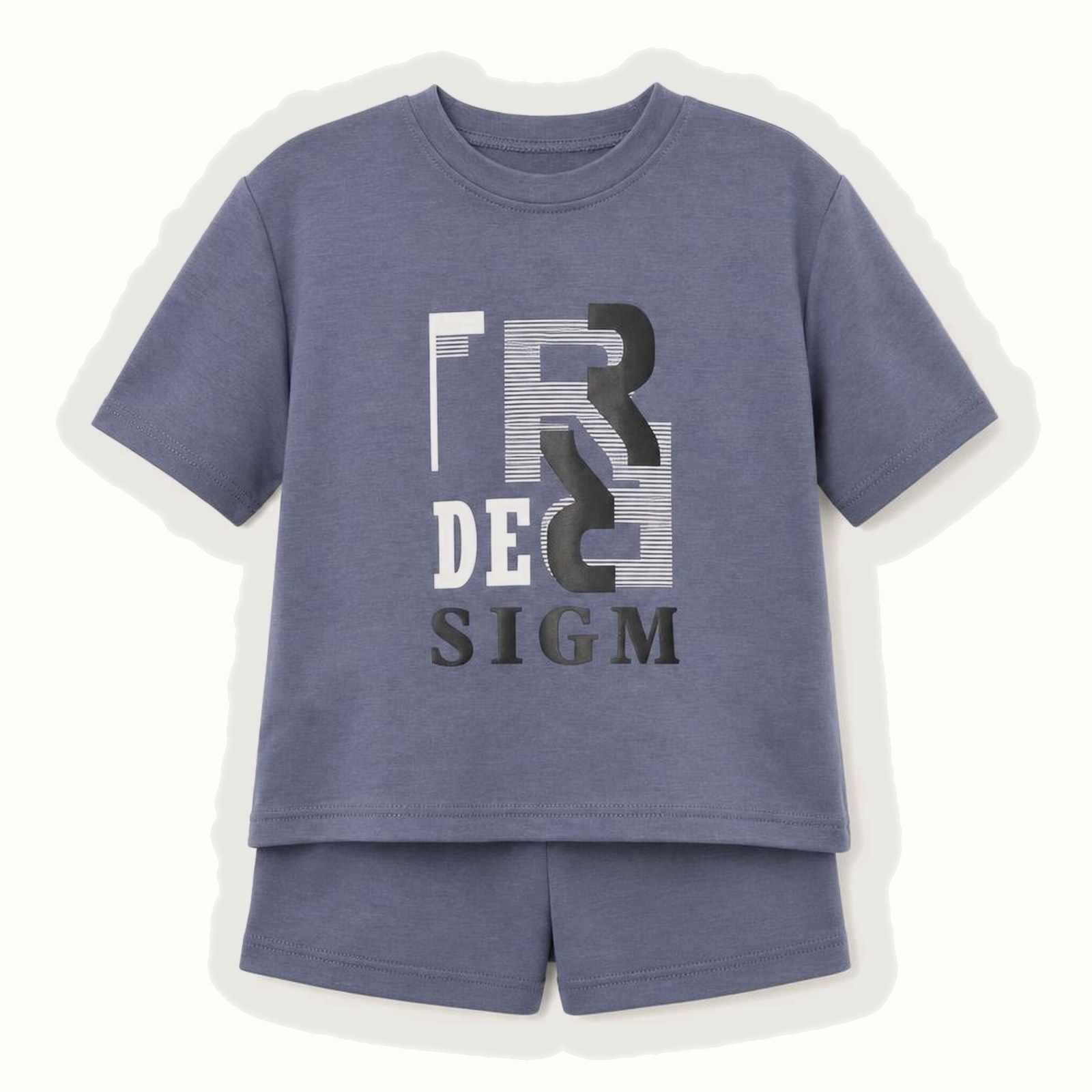 Children's Printed Short Sleeve Set - BX-1121