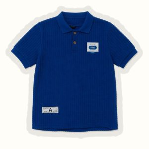 Children's Knitted Short Sleeve Polo Shirt - 5010-4A