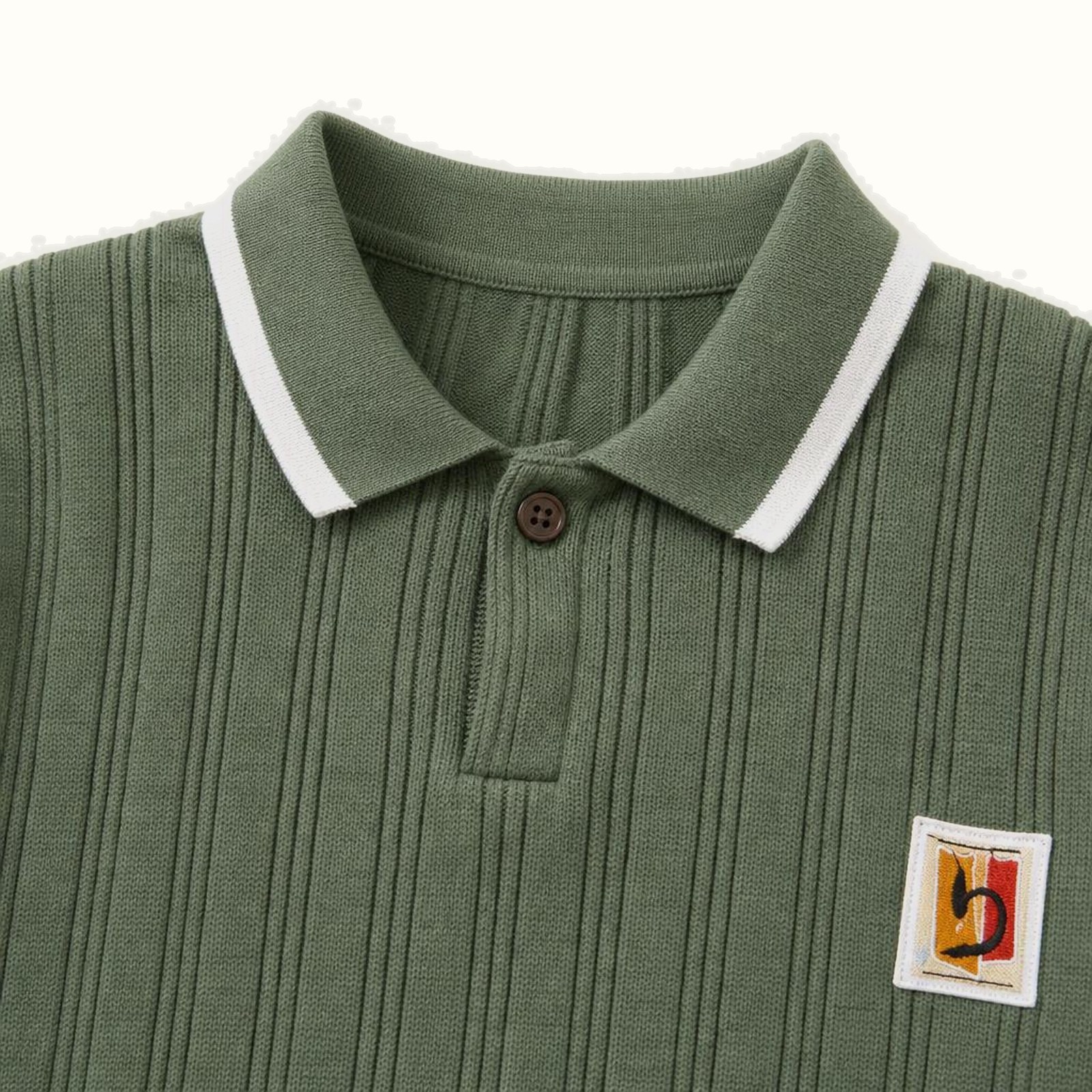 Children's Knitted Short Sleeve Polo Shirt - 1087