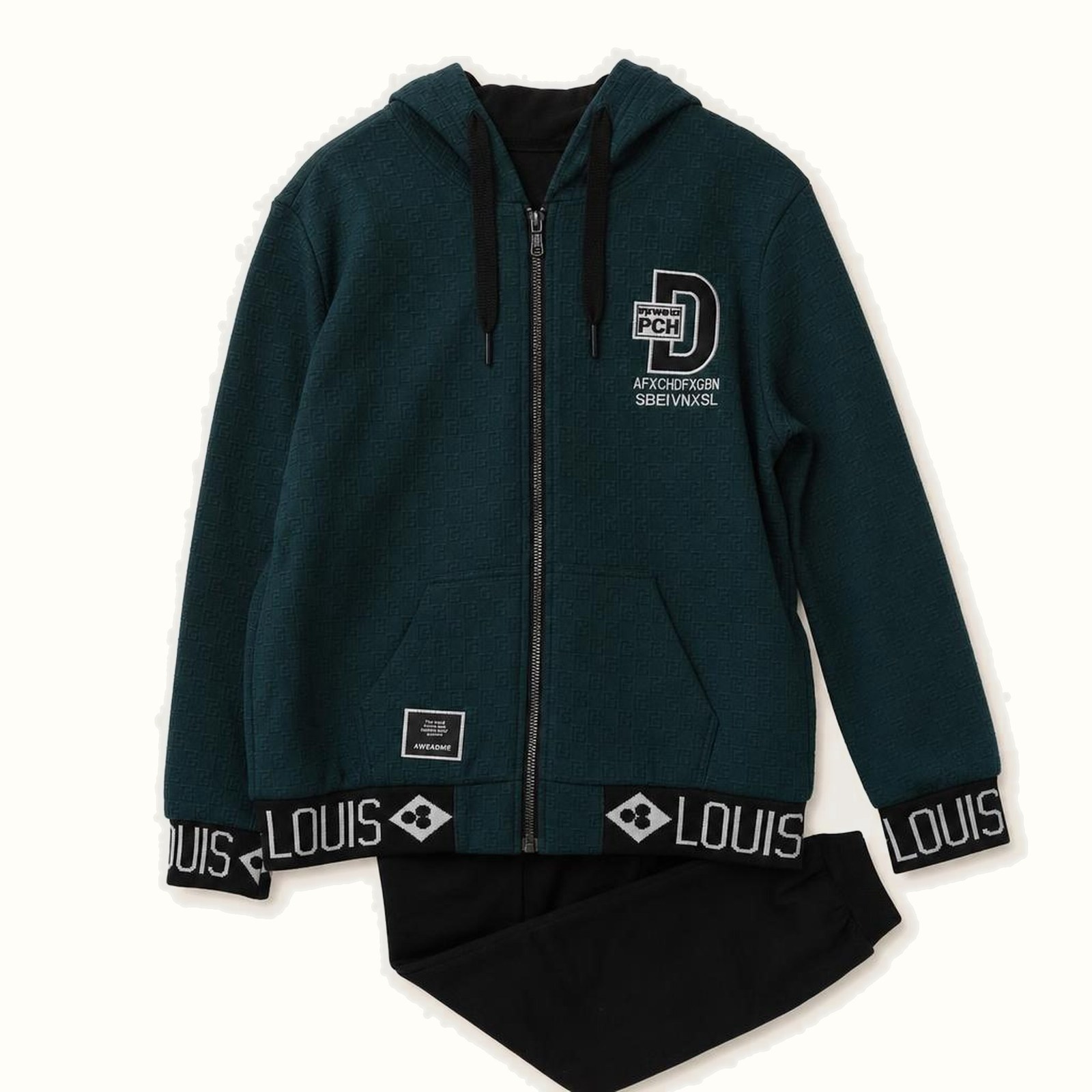 Children's Hooded Zipper Jacket Set - AH-12