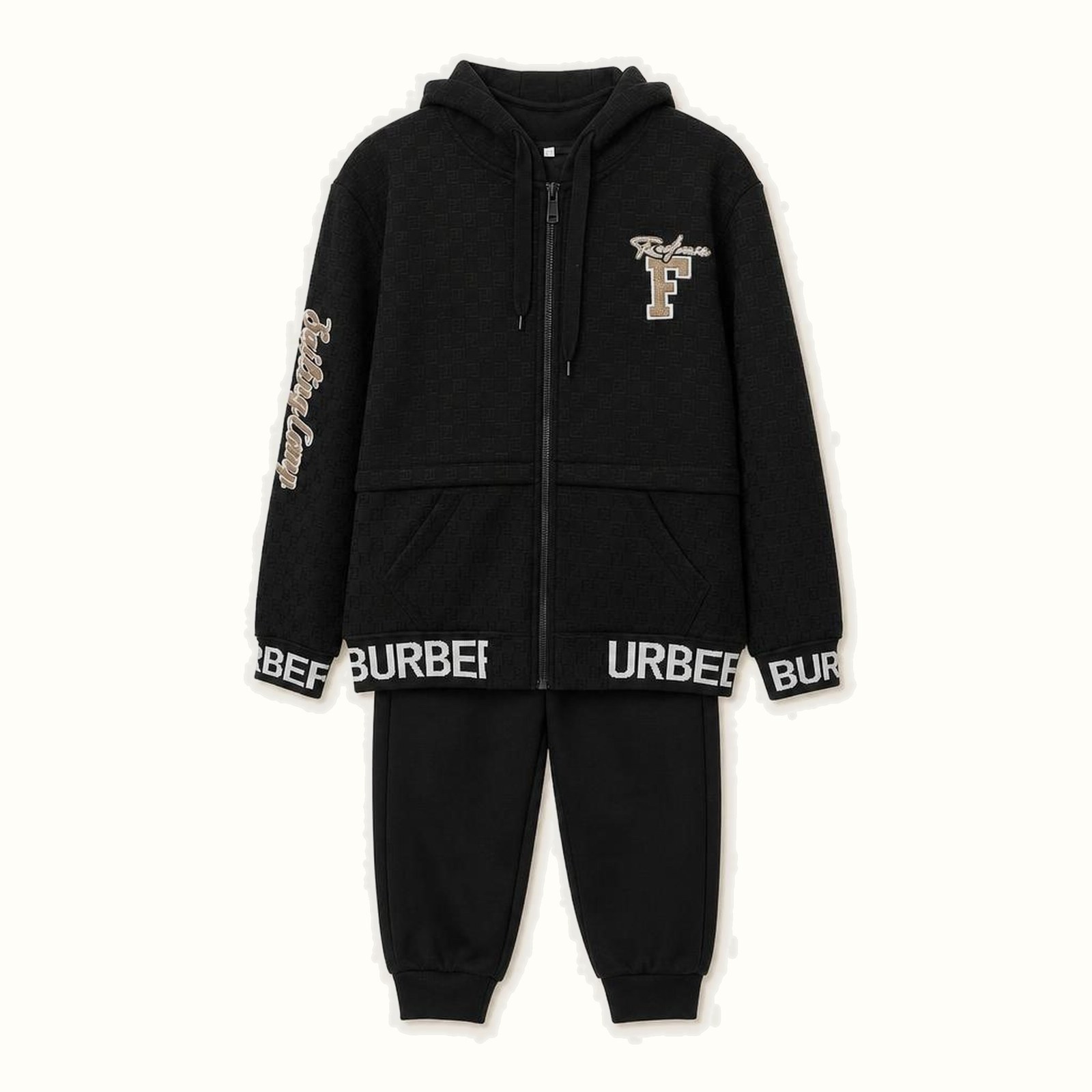 Children's Hooded Zipper Jacket Set - AH-09