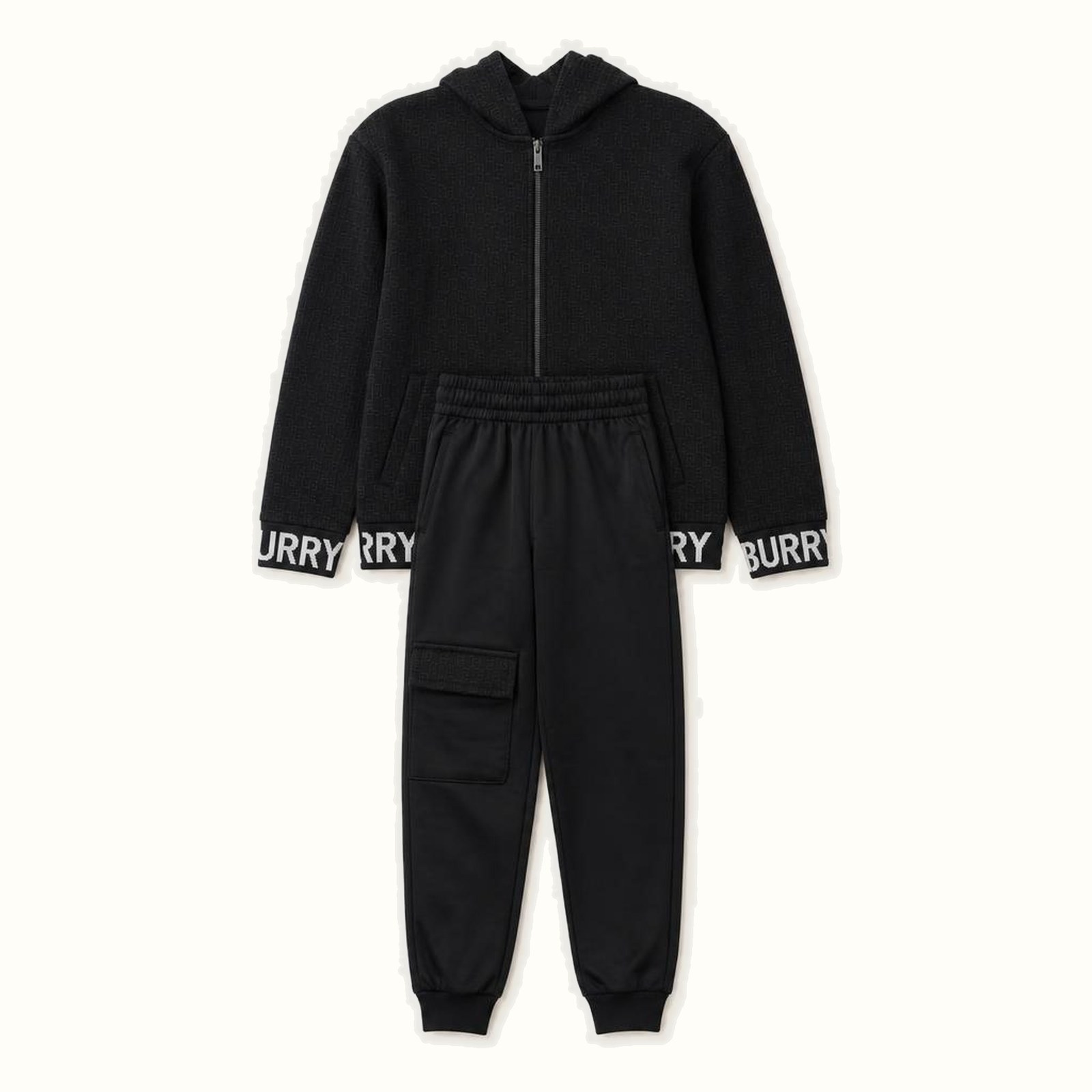 Children's Hooded Zipper Jacket Set - AH-09