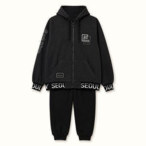 Children's Hooded Zip-up Jacket Set - AH-11