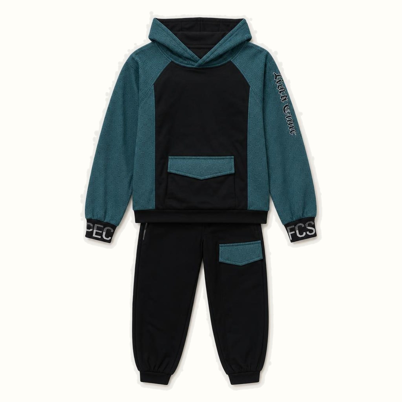 Children's Hooded Zip-up Jacket Set - AH-11