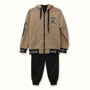 Children's Hooded Zip-up Jacket Set - AH-10