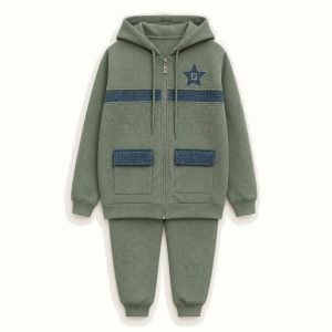 Children's Hooded Zipper Jacket Set - TH-10