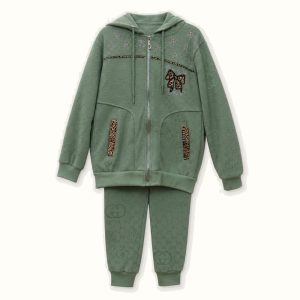 Children's Hooded Zip-up Jacket Set - TH-06