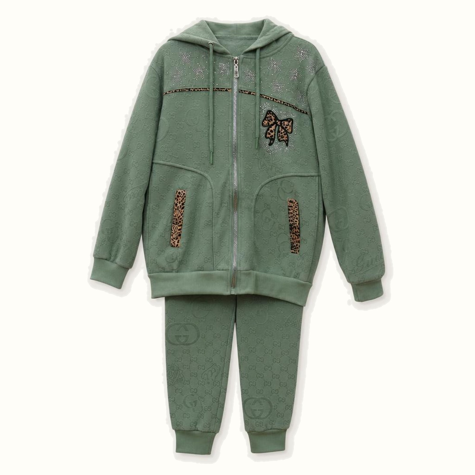 Children's Hooded Zip-up Jacket Set - TH-06