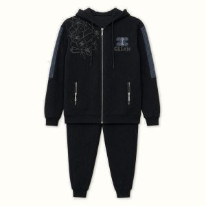 Children's Hooded Zipper Jacket Set - TH-04