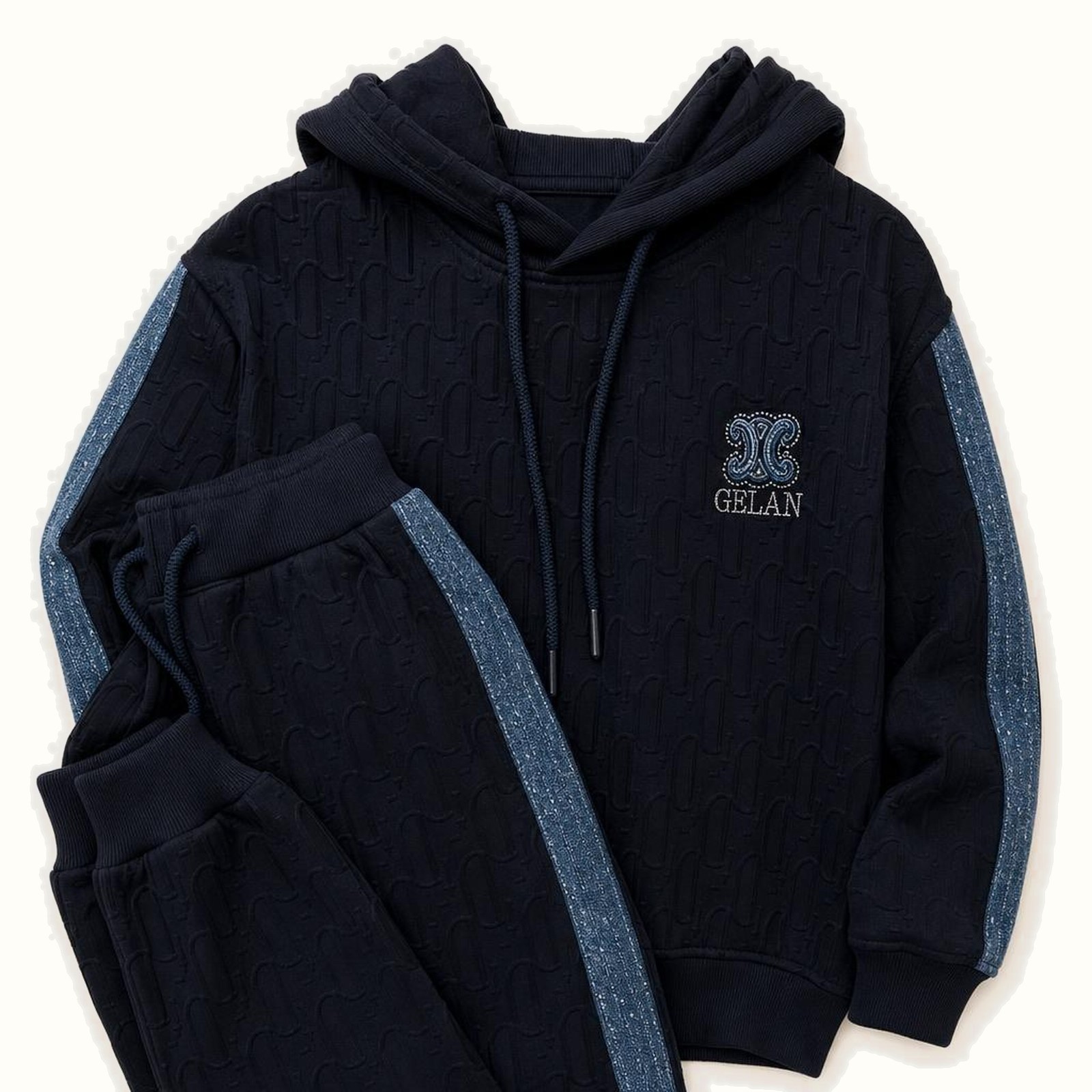 Children's Hooded Zipper Jacket Set - TH-04