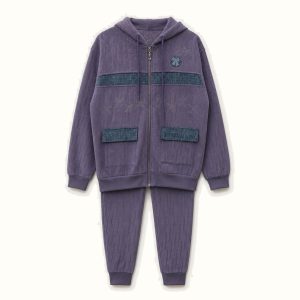 Children's Hooded Zipper Jacket Set - TH-02